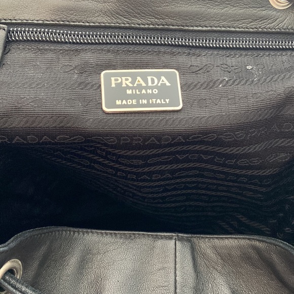Prada Double Front Pocket Soft Calf Small Leather Backpack - Picture 8 of 14